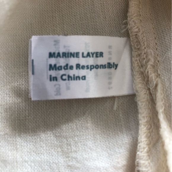 Host Pick ✨Marine Layer Men’s XXL Embroidered Resort Shirt in Cream - Picture 10 of 15